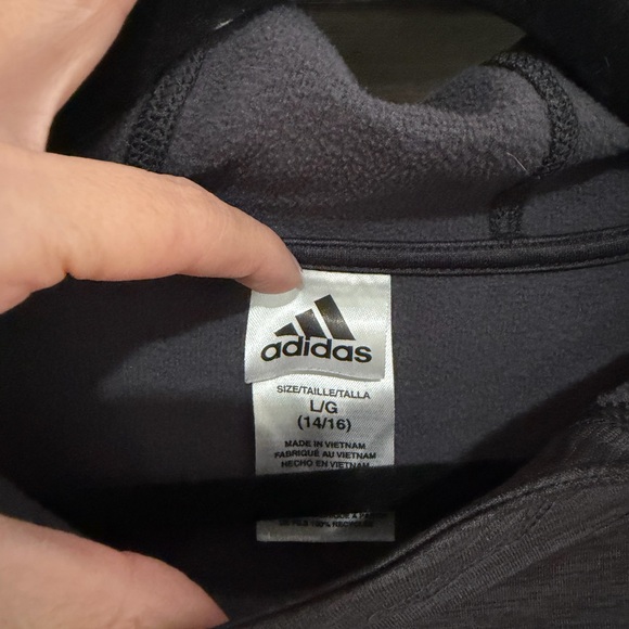 Adidas Charcoal and Black Sweatshirt - Picture 3 of 3